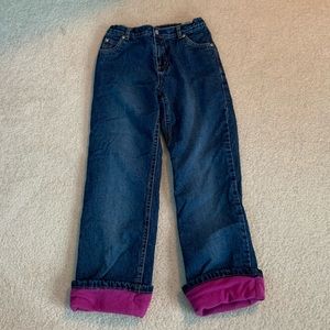 children’s place: Girls fleece lined jeans!